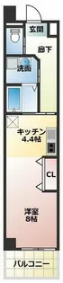 リベルテ交野【8階】の間取り