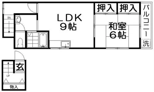 出口ハイツ【3階】の間取り
