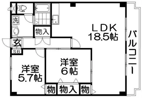 アネックス翠香園【1階】の間取り