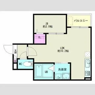 Jack chidoriⅠ【2階】の間取り