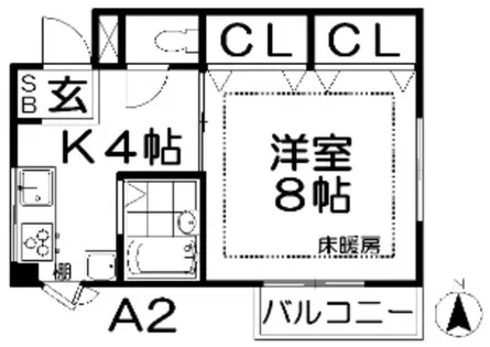 マンションファミーユ【3階】の間取り