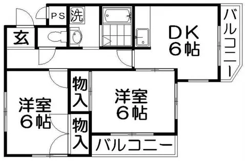 グランデ東香里I【5階】の間取り