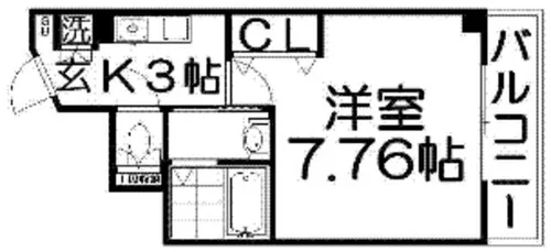 リヴィックスマンション【5階】の間取り