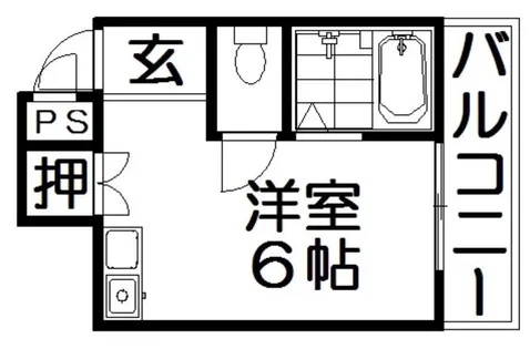 ペントハウス21【4階】の間取り