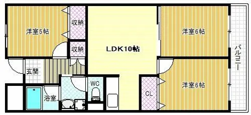 ドルミイヌイ【1階】の間取り