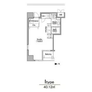 グラン アベニュー栄【3階】の間取り