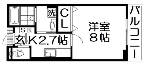 ウインズコート【1階】の間取り