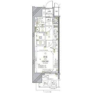 ディアレイシャス金山【12階】の間取り
