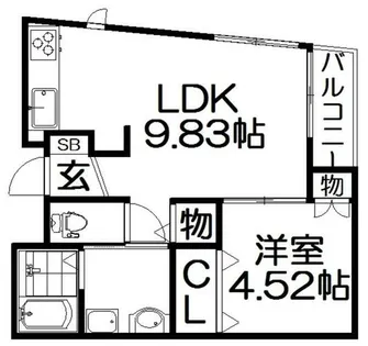 ルミエール星田2番館【3階】の間取り