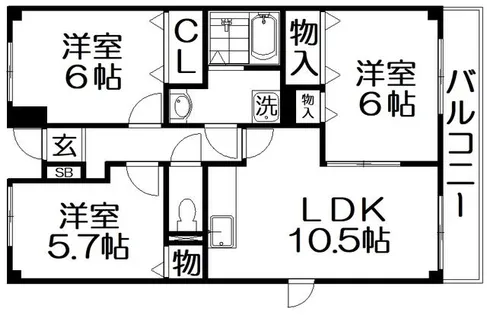 カーサ・フィレンツェ【2階】の間取り