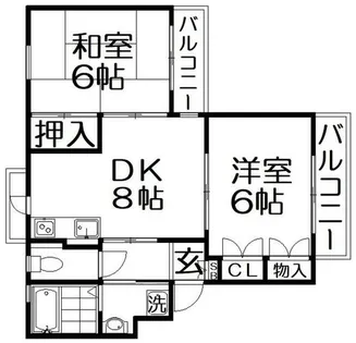 ヴィレ・ロワイヤル【2階】の間取り