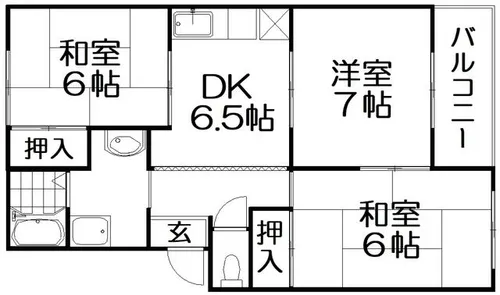 トリヴァンベール森【3階】の間取り