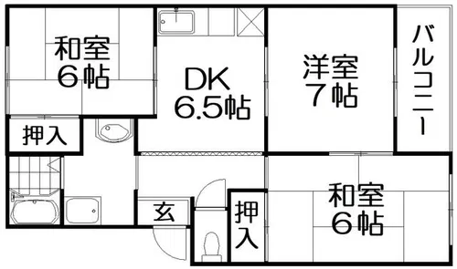 トリヴァンベール森【3階】の間取り