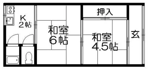 イオボヌール枚方【2階】の間取り
