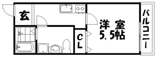 casa御殿山【2階】の間取り