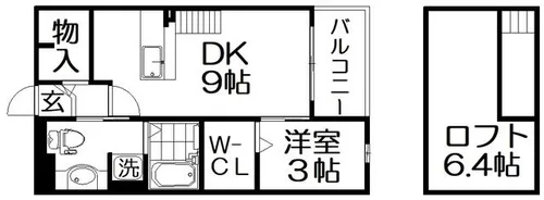 フレスクーラブリッサ【2階】の間取り