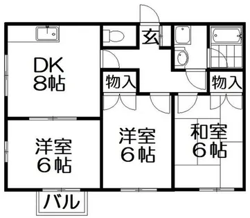 メゾンアキホ【2階】の間取り