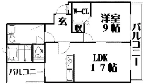 GRAND岡山手【4階】の間取り