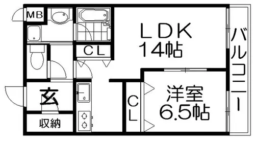 サンステージ桜丘【1階】の間取り