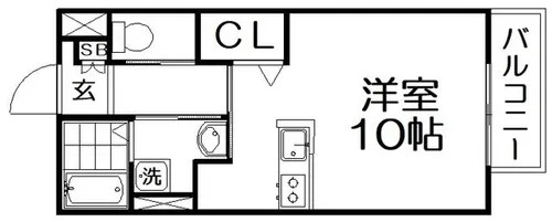 プランギ私部【2階】の間取り
