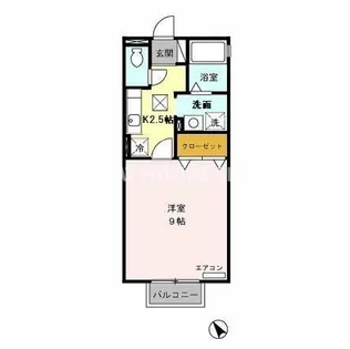 サウスウィンド【1階】の間取り
