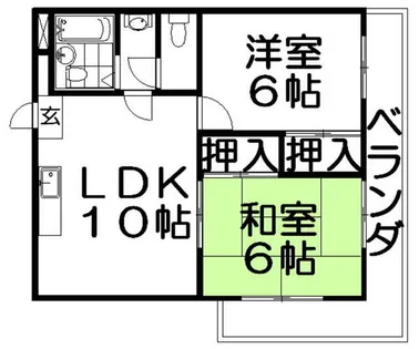 ハーモニーヒルズ桜丘【3階】の間取り
