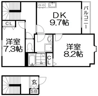 ヴィア・レガーロ【2階】の間取り
