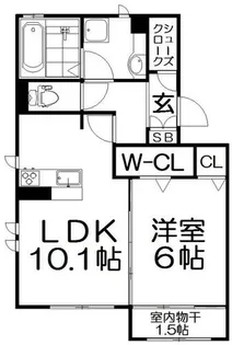 Seon(セオン)【1階】の間取り