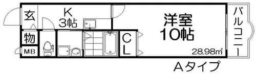 オーキッドコート【2階】の間取り