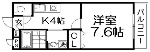 ラフェリーチェ【3階】の間取り