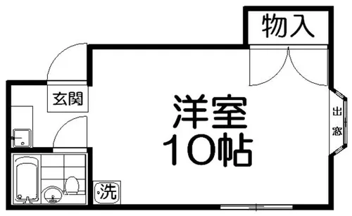 MAYUMI枚方2番番館中井ハイツ【1階】の間取り