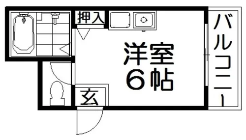 ペントハウス21【3階】の間取り