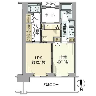 グラングリーン大阪 THE NORTH【10階】の間取り