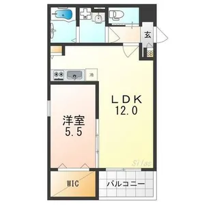 ジーメゾン泉佐野エクセリエ【1階】の間取り