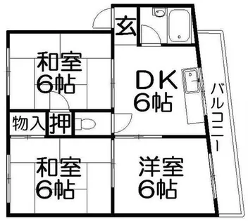 アドバンス香里【4階】の間取り