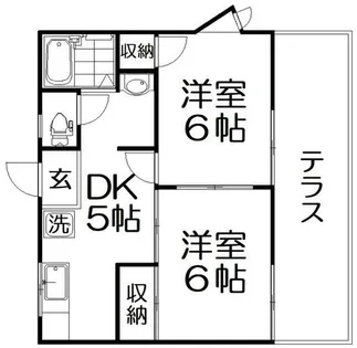 メゾンデール前田【1階】の間取り