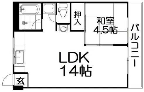 上田ビル【4階】の間取り