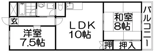 サンフェリカ【4階】の間取り