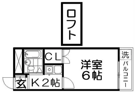 レオパレス寝屋川第5【2階】の間取り