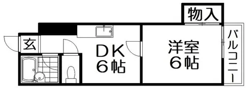 井上マンション【5階】の間取り