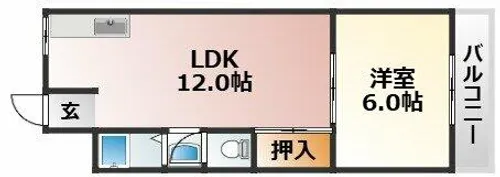 大阪府大阪市東淀川区豊里6丁目【マンション】の間取り