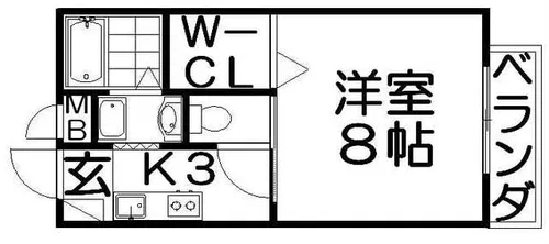 カーサフォンテ【2階】の間取り