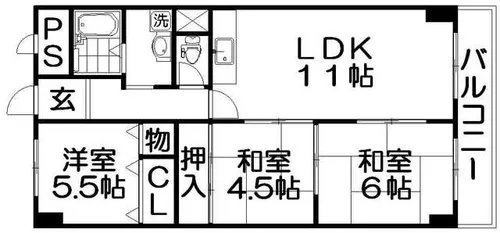 ウエストコート【1階】の間取り