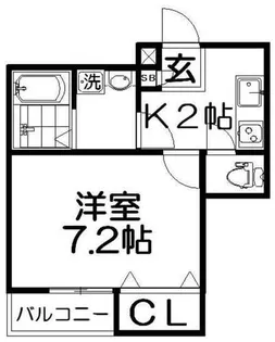 ディアコート香里【1階】の間取り