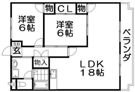 アネックス翠香園【3階】の間取り
