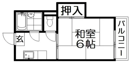 クレジール牧野 B棟【2階】の間取り