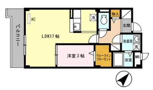 ヴァン エステート 北在家【2階】の間取り