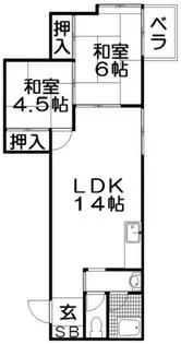 ヴィラアロー【2階】の間取り