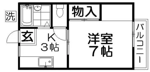 グリーンハウスウエスト【2階】の間取り