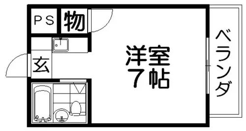 マンションサンフィールド【3階】の間取り